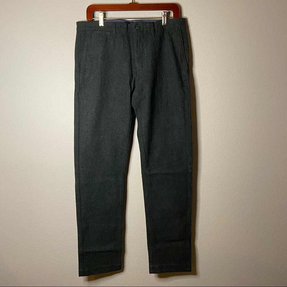 J.crew men’s slim fit pants - dark green twill 32